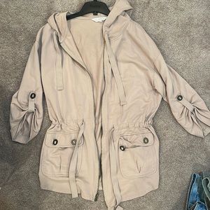 Vintage, beige, Northern reflections, jacket, trenchcoat style. Says xl fits m/L